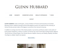 Tablet Screenshot of glennhubbard.net